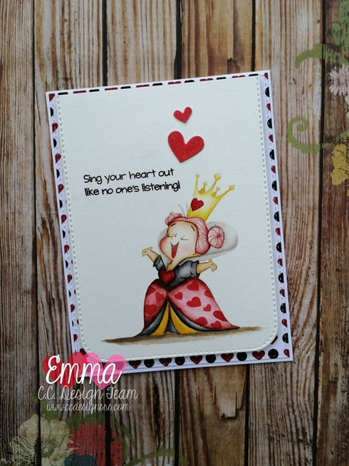 Queen of Hearts Clear Stamp Set